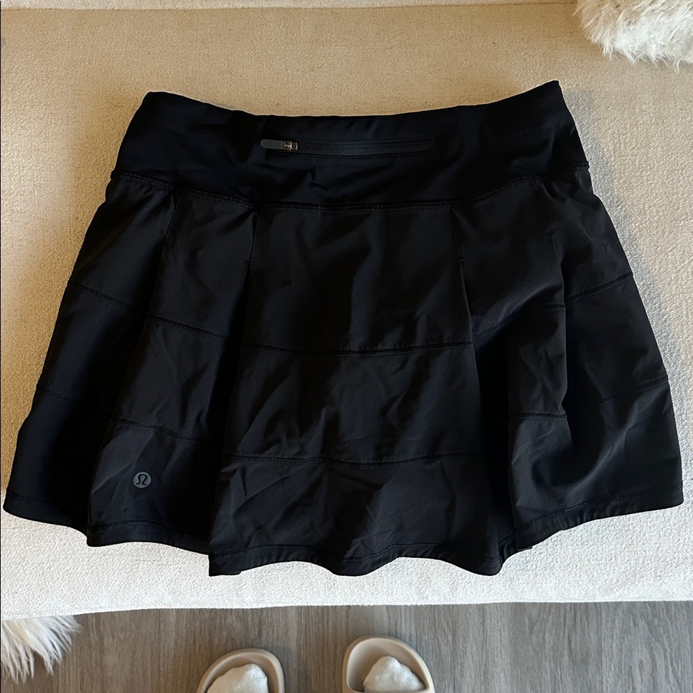 lululemon pace rival mid-rise skirt black